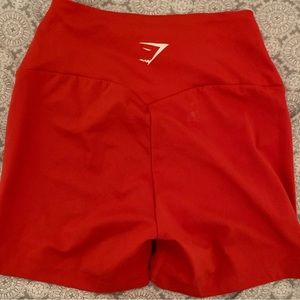Like new!! Gymshark red training shorts